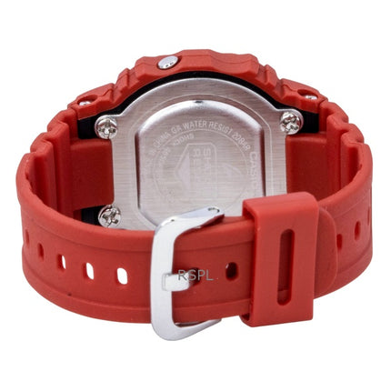 Montre Casio G-Shock Nano Digital rouge avec bracelet en résine biosourcée, mouvement à quartz, étanche à 200 m, unisexe