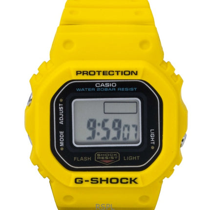 Montre Casio G-Shock Nano Digital jaune avec bracelet en résine biosourcée, mouvement à quartz, étanche à 200 m, unisexe