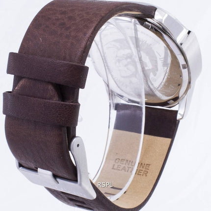 Montre diesel Mega chef Quartz bleu cuir marron DZ1399 hommes cadran