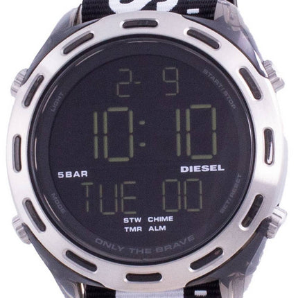 Montre pour homme Diesel Crusher Digital Black Nylon Quartz DZ1914