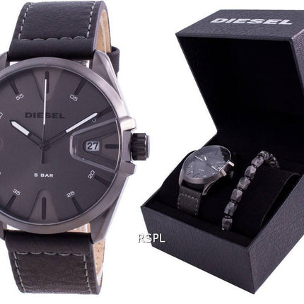 Montre pour homme Diesel MS9 à cadran gris DZ1924 avec coffret cadeau