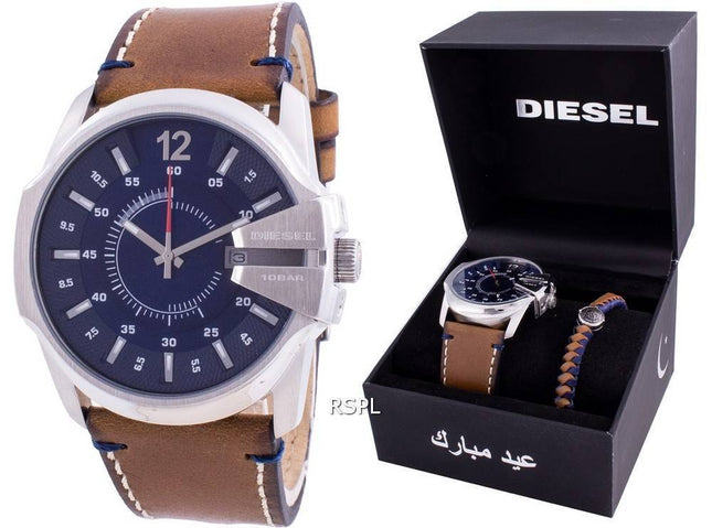 HORSMontre pour homme Diesel Master Chief cadran bleu Quartz DZ1925 100M