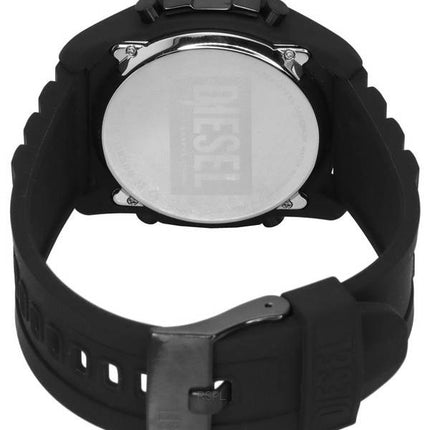 Diesel Master Chief Bracelet en silicone numérique Cadran noir Quartz DZ2158 Montre pour homme