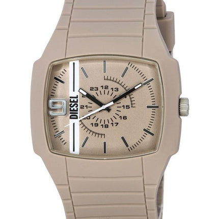 Montre Homme Diesel Cliffhanger 2.0 Bracelet en Silicone Cadran Beige Quartz DZ2167