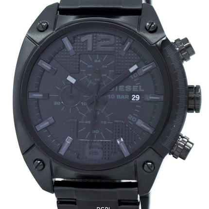 Diesel avancé chronographe cadran noir Ion plaqué DZ4223 montre homme
