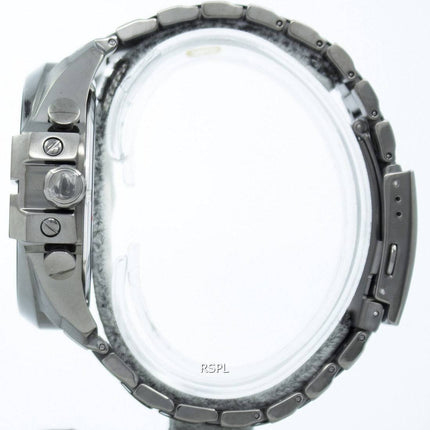 Diesel Mega chef Quartz chronographe cadran gris noir IP DZ4282 montre homme