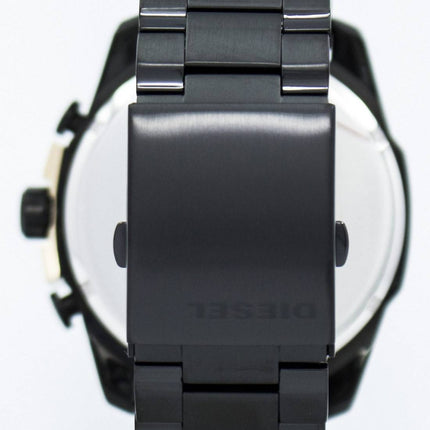 Diesel Mega chef Quartz chronographe cadran noir noir IP DZ4338 montre homme