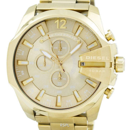 Diesel Quartz Mega chef Chronograph Gold Tone DZ4360 montre homme