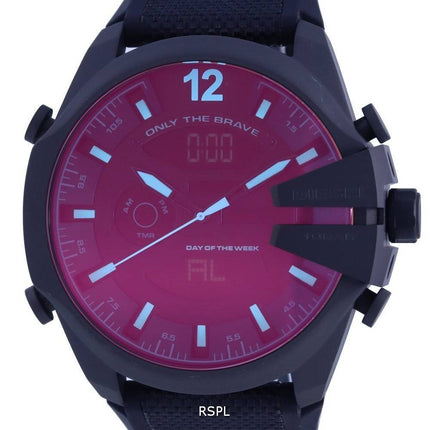 Montre Homme Diesel Mega Chief Chronograph Analog Digital Silicon DZ4548 100M