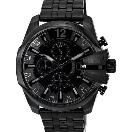 Diesel Baby Chief Chronographe Acier Inoxydable Cadran Noir Quartz DZ4617 Montre Homme