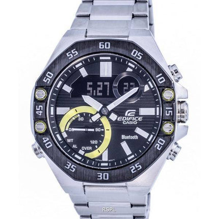 Casio Edifice Mobile Link Analogique Numérique Quartz ECB-10DB-1B ECB10DB-1B 100M Montre Homme