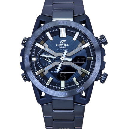 Montre analogique numérique Casio Edifice Cool Blue Edition Smartphone Link cadran bleu solaire ECB-2000CB-2 100M pour homme