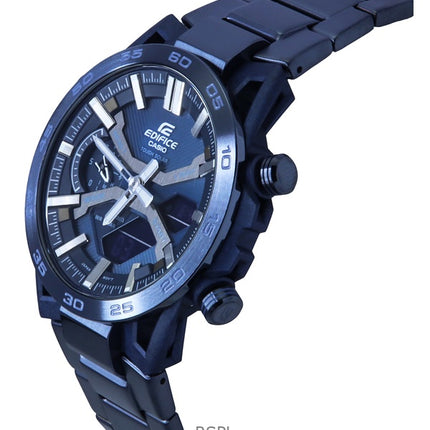 Montre analogique numérique Casio Edifice Cool Blue Edition Smartphone Link cadran bleu solaire ECB-2000CB-2 100M pour homme