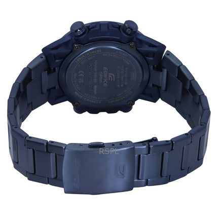 Montre analogique numérique Casio Edifice Cool Blue Edition Smartphone Link cadran bleu solaire ECB-2000CB-2 100M pour homme