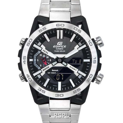 Casio Edifice Sospensione Mobile Link Cadran Noir Solar ECB-2000D-1A ECB2000D-1 100M Montre Homme