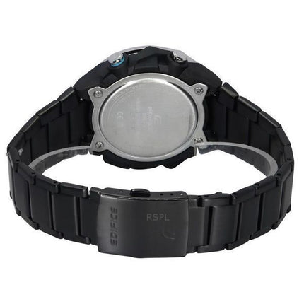 Montre pour homme Casio Edifice Windflow analogique numérique lien pour smartphone cadran noir solaire ECB-2200DD-1A 100M