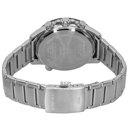 Montre analogique numérique pour homme Casio Edifice avec bracelet en acier inoxydable et cadran noir à quartz ECB-30DB-1A9 100