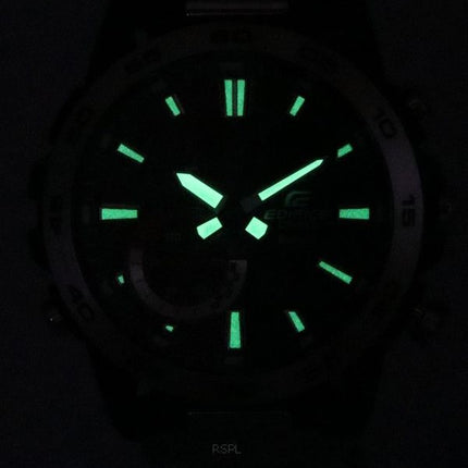 Casio Edifice Sospensione Smartphone Link Analogique Numérique Chronographe Quartz ECB-40D-1A ECB40D-1 100M Montre Homme