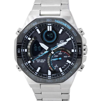 Casio Edifice Mobile Link Analogique Numérique Cadran Gris Solaire ECB-950DB-1A 100M Montre Homme