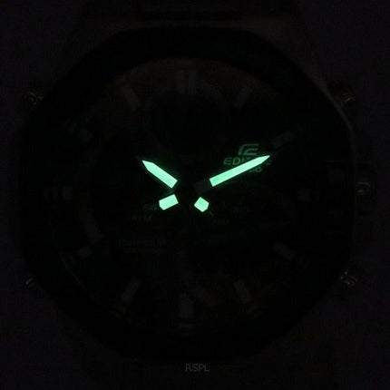 Casio Edifice Mobile Link Analogique Numérique Cadran Gris Solaire ECB-950DB-1A 100M Montre Homme