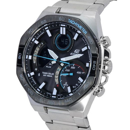 Casio Edifice Mobile Link Analogique Numérique Cadran Gris Solaire ECB-950DB-1A 100M Montre Homme