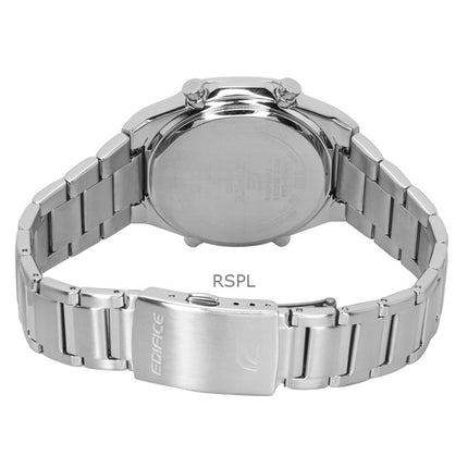 Montre homme Casio Edifice ECB-S10D-8A, analogique, numérique, bracelet en acier inoxydable, cadran gris, quartz, 100 m