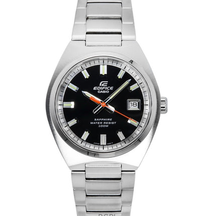 Montre analogique Casio Edifice pour homme, cadran noir, acier inoxydable, quartz, EFB-109D-1AV, 100 m