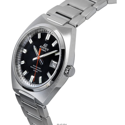 Montre analogique Casio Edifice pour homme, cadran noir, acier inoxydable, quartz, EFB-109D-1AV, 100 m