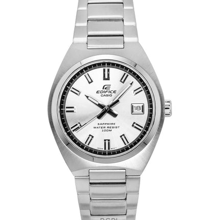 Montre analogique Casio Edifice pour homme, cadran argenté, acier inoxydable, quartz, EFB-109D-7AV, 100 m