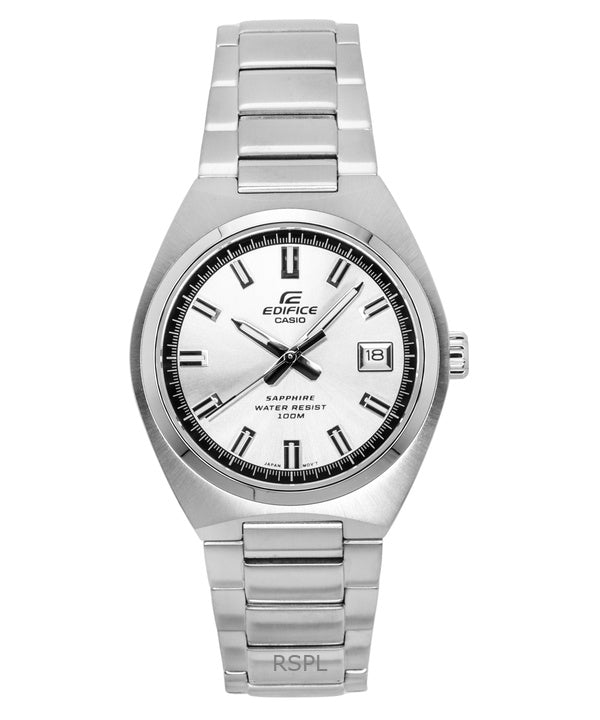 Montre analogique Casio Edifice pour homme, cadran argenté, acier inoxydable, quartz, EFB-109D-7AV, 100 m