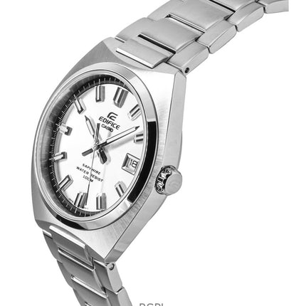 Montre analogique Casio Edifice pour homme, cadran argenté, acier inoxydable, quartz, EFB-109D-7AV, 100 m