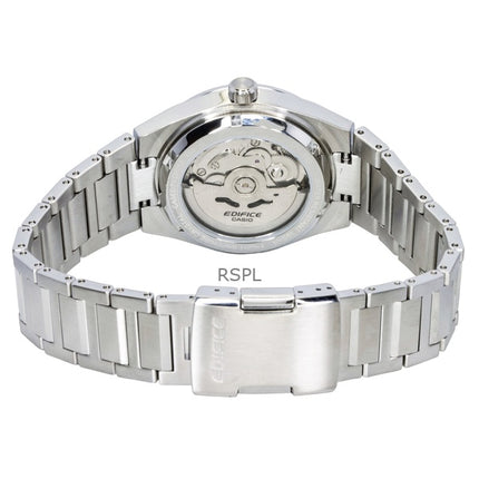 Montre homme Casio Edifice analogique en acier inoxydable forgé au carbone, cadran bleu, automatique EFK-100D-2A, étanche à 100 m