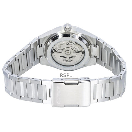 Montre homme Casio Edifice analogique en acier inoxydable forgé au carbone, cadran blanc, automatique EFK-100D-7A, étanche à 100 m