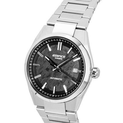 Montre homme Casio Edifice analogique en acier inoxydable, cadran noir, automatique EFK-110D-1A, étanche à 100 m