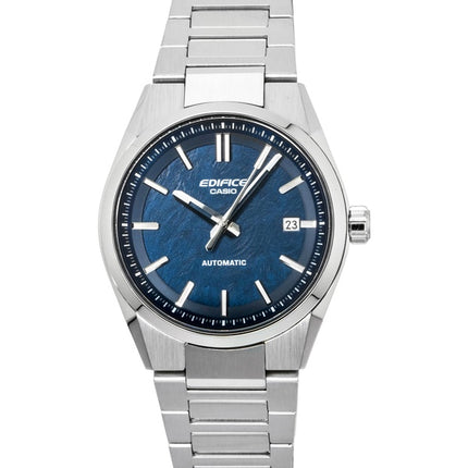Montre homme Casio Edifice analogique à cadran bleu, boîtier en acier inoxydable, mouvement automatique EFK-110D-2A, étanche à 100 m