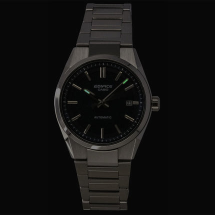 Montre homme Casio Edifice analogique à cadran bleu, boîtier en acier inoxydable, mouvement automatique EFK-110D-2A, étanche à 100 m