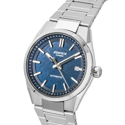 Montre homme Casio Edifice analogique à cadran bleu, boîtier en acier inoxydable, mouvement automatique EFK-110D-2A, étanche à 100 m