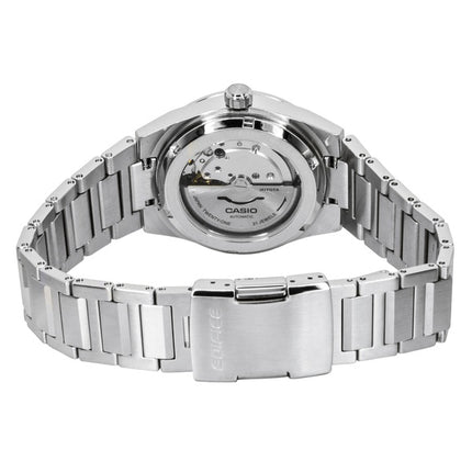 Montre homme Casio Edifice analogique en acier inoxydable, cadran argenté, automatique EFK-110D-7A, étanche à 100 m