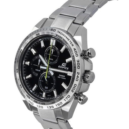 Montre pour homme Casio Edifice Standard chronographe en acier inoxydable avec cadran noir et quartz EFR-574D-1A 100M