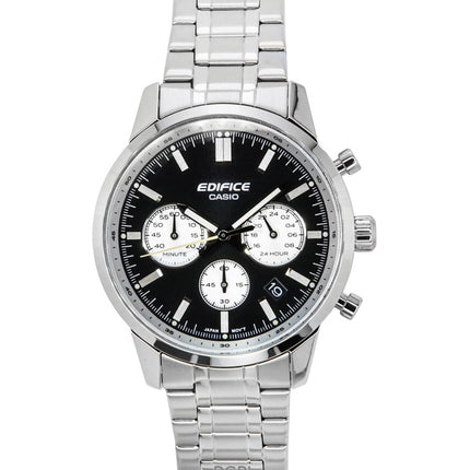 Montre homme Casio Edifice chronographe analogique en acier inoxydable, cadran noir, quartz EFR-575D-1A, 100 m