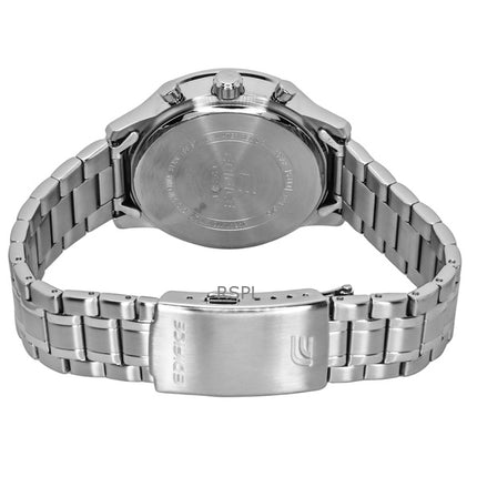 Montre homme Casio Edifice chronographe analogique en acier inoxydable, cadran noir, quartz EFR-575D-1A, 100 m