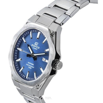 Montre pour homme Casio Edifice avec cristal saphir analogique en acier inoxydable et cadran bleu à quartz EFR-S108D-2A 100M