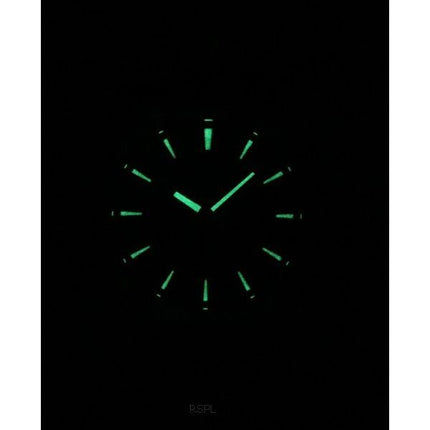 Montre pour homme Casio Edifice avec cristal saphir analogique en acier inoxydable et cadran vert à quartz EFR-S108D-3A 100M