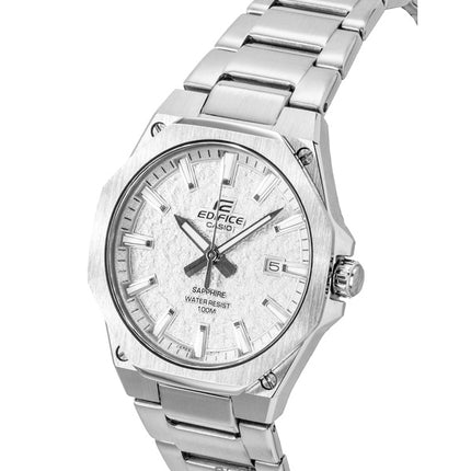 Montre analogique à quartz Casio Edifice pour homme, cadran argenté, acier inoxydable, 100 m, EFR-S108DE-8AV