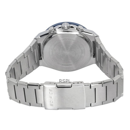 Montre chronographe analogique Casio Edifice pour homme, cadran bleu, acier inoxydable, solaire EFS-S650D-2A, 100 m
