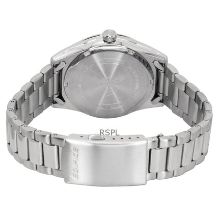 Montre homme Casio Edifice analogique en acier inoxydable, cadran noir, mouvement à quartz EFV-160D-1A, étanche à 100 m