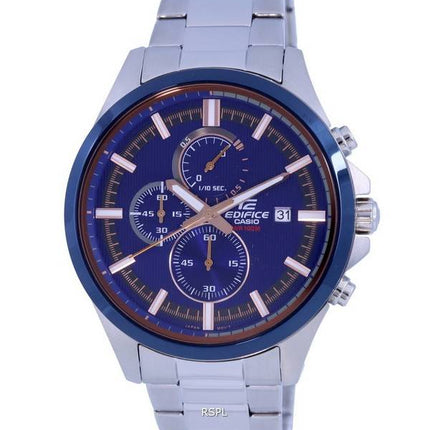 Casio Edifice Chronographe Analogique Acier Inoxydable Quartz EFV-520DB-2A.G EFV520DB-2 100M Montre Homme