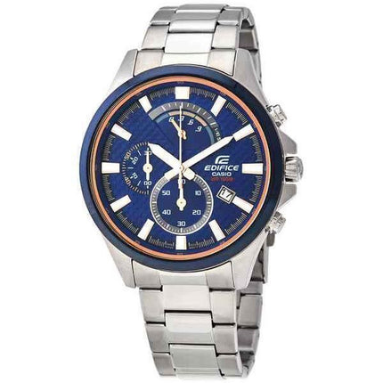 Montre pour homme Casio Edifice Standard chronographe analogique cadran bleu quartz EFV-530DB-2A 100M