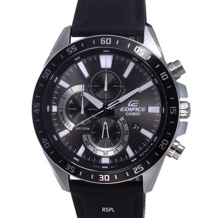 Montre Homme Casio Edifice Chronographe Analogique Cuir Quartz EFV-620L-1AV EFV620L-1 100M