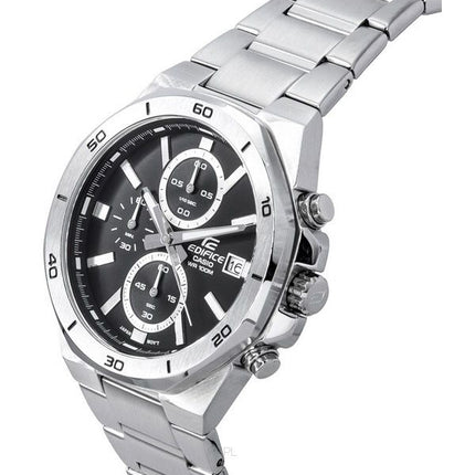 Casio Edifice Classique Standard Chronographe Analogique Cadran Noir Quartz EFV-640D-1A 100M Montre Homme